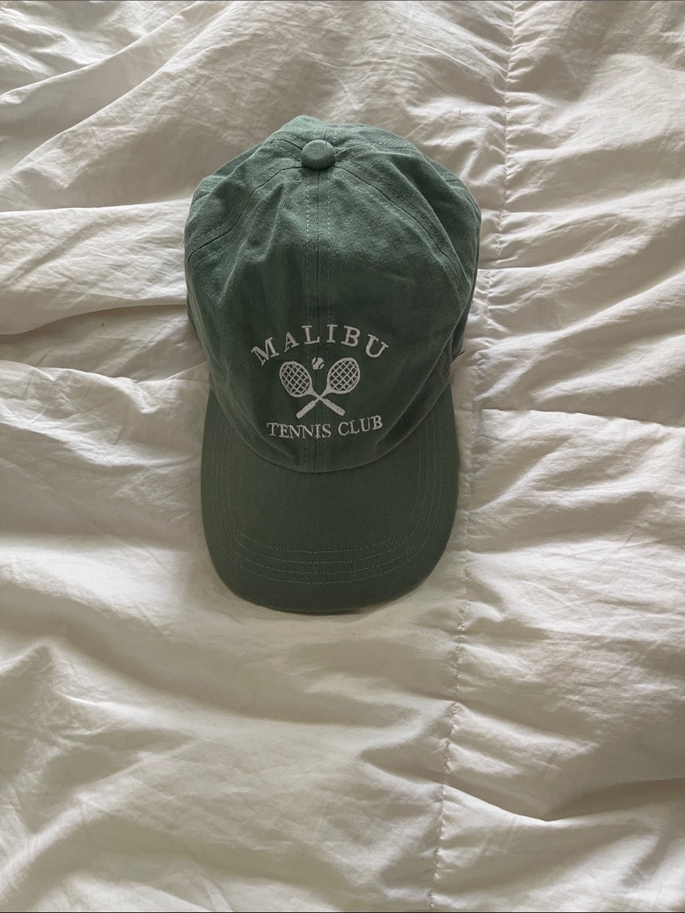 Malibu Green "Tennis Club" Embroidered Baseball Cap